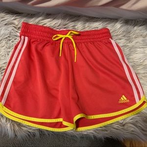 Cute pink adidas shorts